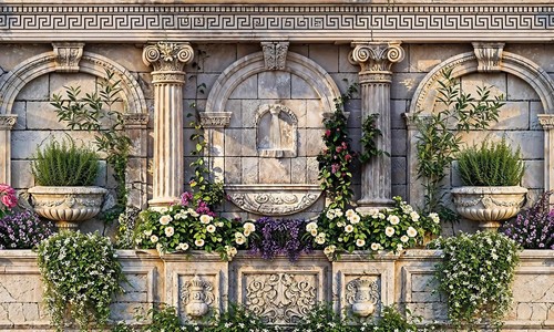 Murales per giardino - 3d,