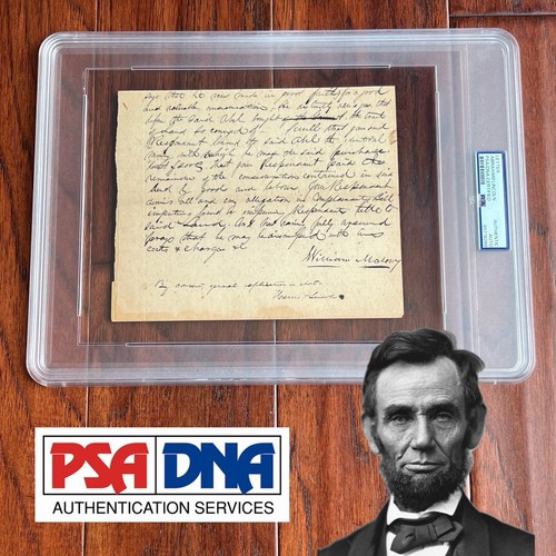 Autografo abraham lincoln - abraham,