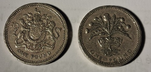Pièces one pound - 2, 1