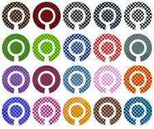 ACCLAIM Set di 4 adesivi