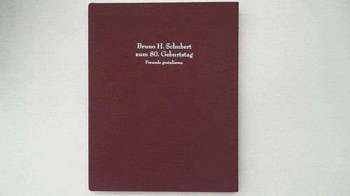 Bruno schubert per gli 80 - schubert,