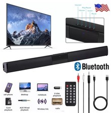 Surround Sound Bar 4 Altoparlanti Sistema Wireless Subwoofer TV Home Theater con Telecomando