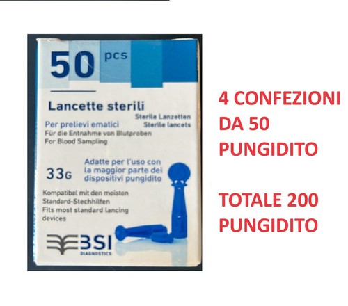 200 lancette pungidito sterili - lancette,