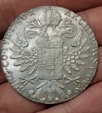1 Tallero 1780 Maria Teresa D'Austria Falso/Riconio Di Bella Fattura NON Argento