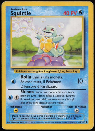 Pokemon tcg squirtle 102 - tcg,