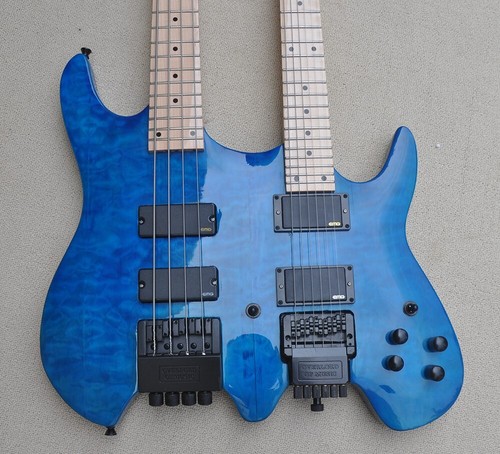 Hot blue doppio collo chitarra - doppio,