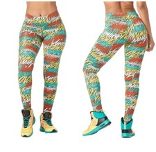 LEGGINGS WOMAN ZUMBA " BE LIVE ZUMBA" SIZE SMALL taglia S PERFETTO 
