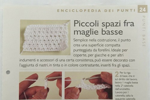 Scheda tecnica punti uncinetto - tecnica,