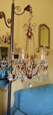 Lampadario Vintage Con Cristalli