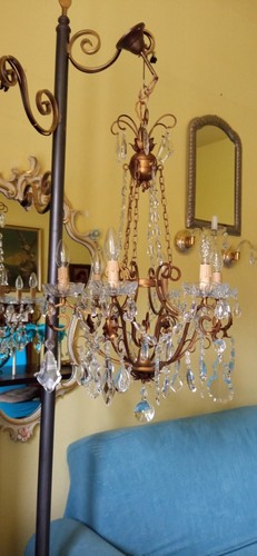 Lampadario vintage con - lampadario,