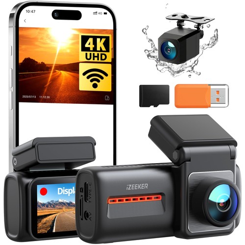 Izeeker dash cam auto wifi - izeeker, 4k