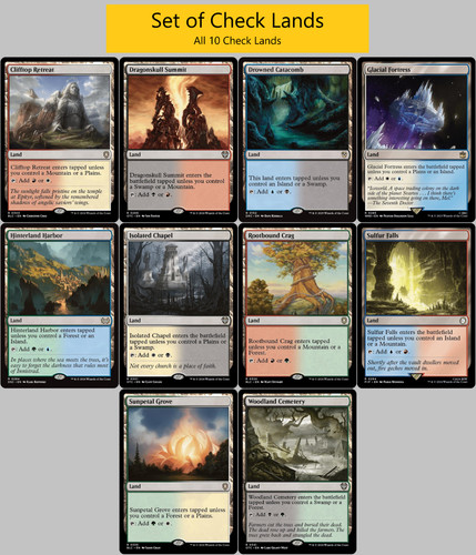 Set completo check lands - set,