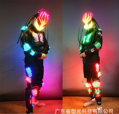 Costume led predatore - costume,