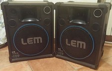 Casse altoparlanti Audio acustiche karaoke Lem Lx12 8ohm 10watt 80.554m