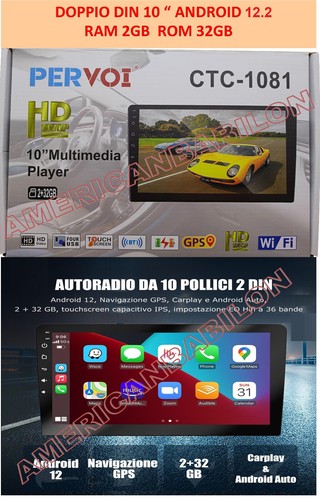 Carplay autoradio din 10 - din,
