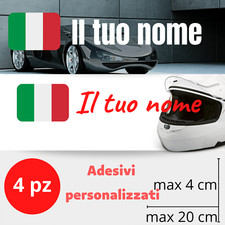 Adesivi con nome bandiera - adesivi,