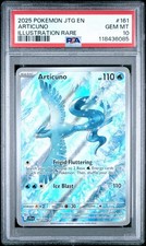 2025 POKEMON JTG IN VIAGGIO INSIEME ILLUSTRAZIONE RARA #161 ARTICUNO PSA 10