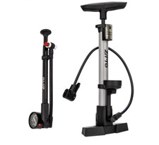 Pompa Bici Con Manometro Alta