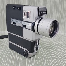 Custodia fotocamera pellicola vintage retrò Sankyo Super CM300 Super 8 Cine istruzioni