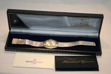 OROLOGIO MECCANICO SARCAR ANNI 70 GENT'S SS CON SCATOLA E CARTA *NUOVO*FUNZIONANTE