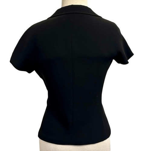 Blazer nero manica corta max - corta,