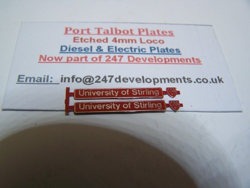 4mm scale etch plates 617 - plates, /
