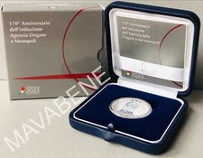 ITALIA 2023 AGENZIA DOGANE E MONOPOLI ADM MONETA 5 EURO ARGENTO PROOF ASTUCCIO