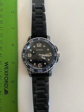 Orologio Uomo Fossil Ceramica Silicone CE5004 Funzionante Ottimo Resistente - Graffi