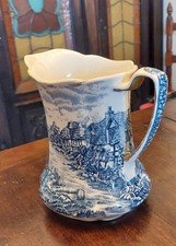 brocca Acqua Vino Vintage Blue