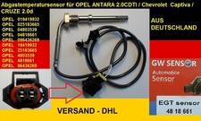 Sensore temperatura gas di