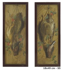 TWO ANTIQUE STILL LIFE HUNTING