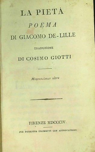 Pieta prima edizione - pieta',