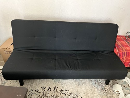 Ikea black sofa bed for - ikea, $100