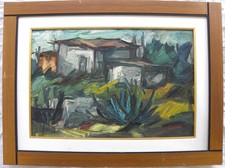 Franz Ficara (Reggio Calabria 1926-Milano 1994) Paesaggio Olio tela 40x60 1967