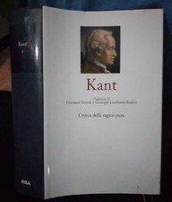 I GRANDI FILOSOFI - KANT - CRITICA DELLA RAGION PURA ed. RBA
