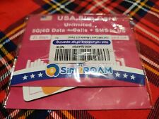 Sim 2 Roam per America per 21 Giorni Dati E Telefonate Illimitate! 