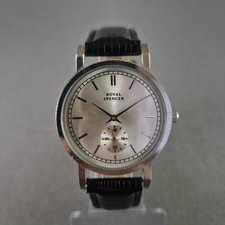 Orologio da polso uomo Royal Spencer - Design sottile effetto argento