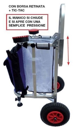 Carrello per trote con ruote