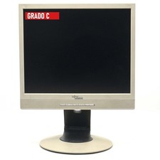 FUJITSU P17-2 MONITOR 17" QUADRATO DVI VGA AUDIO SCHERMO COMPUTER FISSO DVR LCD