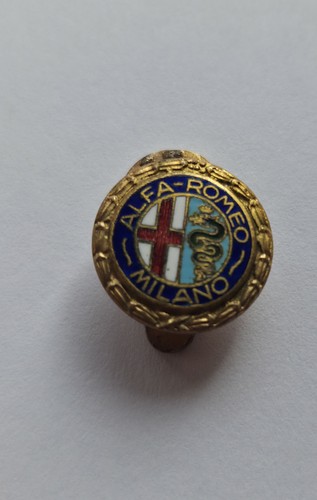 Vintage enamel alfa romeo - vintage,