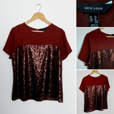 Top con paillettes semi