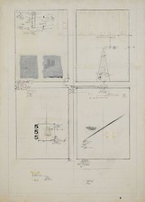 MUSSIO MAGDALO Tecnica mista e collage su carta 1975 100x70 cm