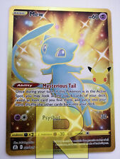 Mew Gold Shiny ® Celebrations 025/025 ® Rara Secret ® Pokemon ® Inglese 