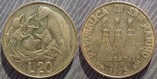 SAN MARINO  # 20 lire 1975
