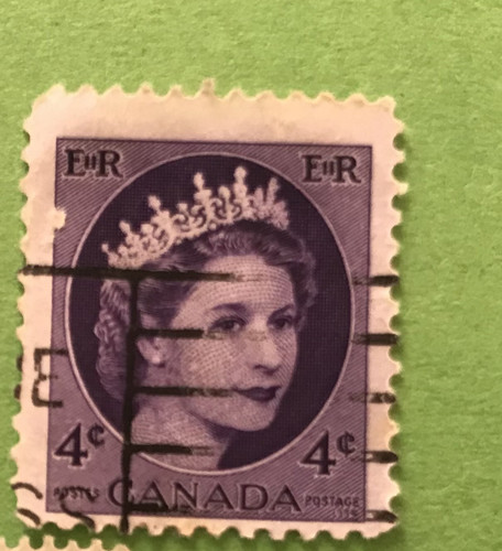 Pezzo francobollo regina - 1,