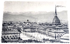 TORINO( TO ) PANORAMA -CARTOLINA VIAGGIATA 1953 -RARA