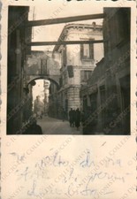 1953 VERONA Via Stella demolita Banca Mutua Popolare Panetteria Fotografia