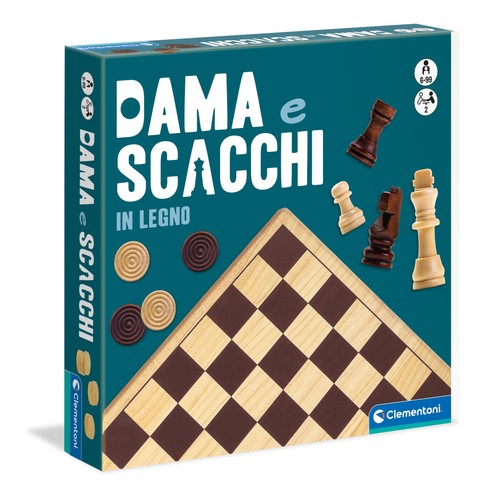 Dama scacchi legno gioco - e,