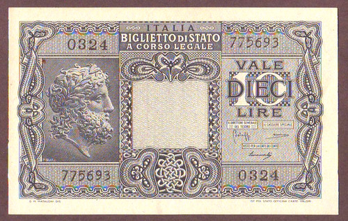 Italy lire 1944 - 1944, unc