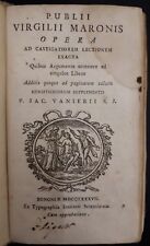 Publii Virgilio Maronis - Opera ad Castigatiorem Lectionem Exacta - Bologna 1787